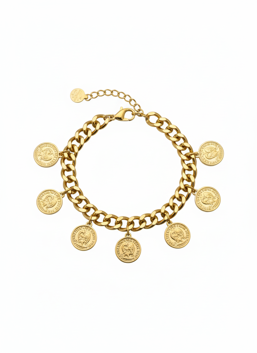 Bracelet médaillons arrondi