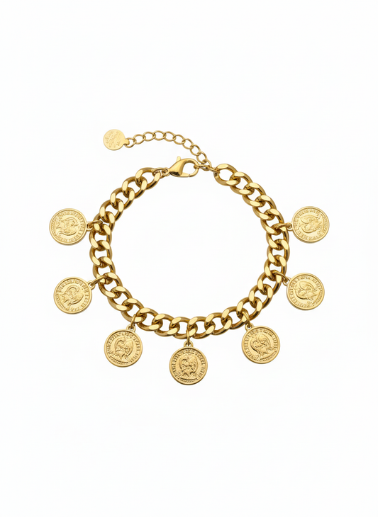 Bracelet médaillons arrondi